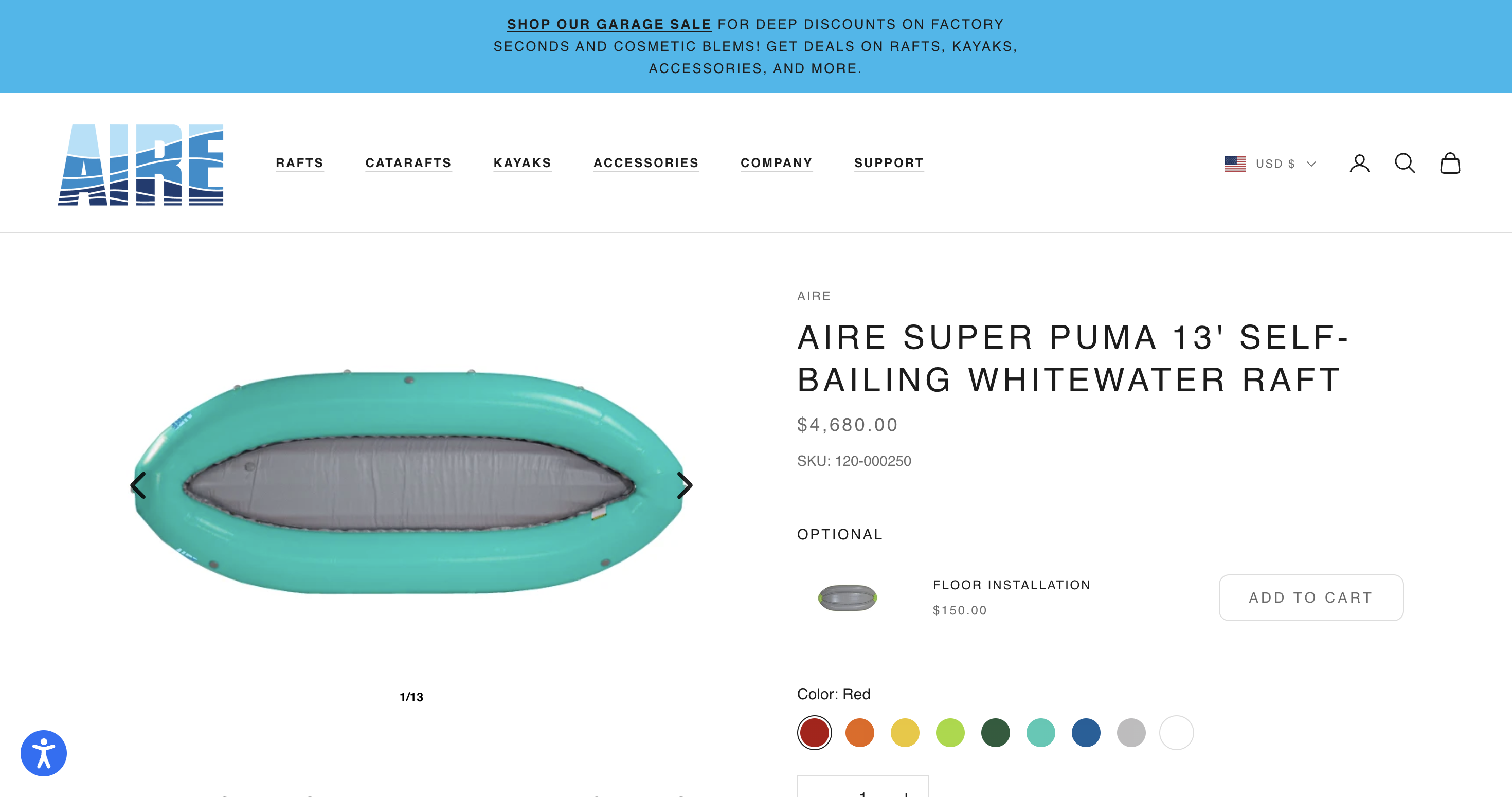 Original AIRE product page